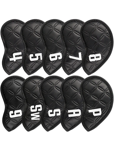 Leather golf iron covers are premium accessories designed to protect the heads of golf irons. Crafted from high-quality leather, these covers offer a luxurious and stylish solution for safeguarding clubs from scratches and damage.