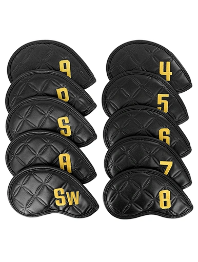 Club head covers for irons are essential accessories for protecting the heads of golf clubs. These covers are typically made from durable materials like neoprene or leather, providing a snug fit and preventing scratches and dings.