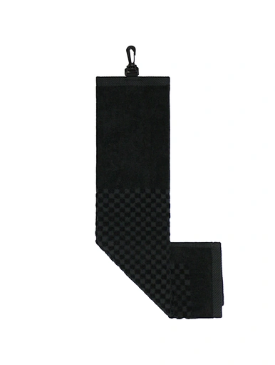 The golf towel with magnet is a versatile and convenient accessory for golfers. It features a built-in magnet that securely attaches the towel to any metal surface, such as a golf bag or cart.