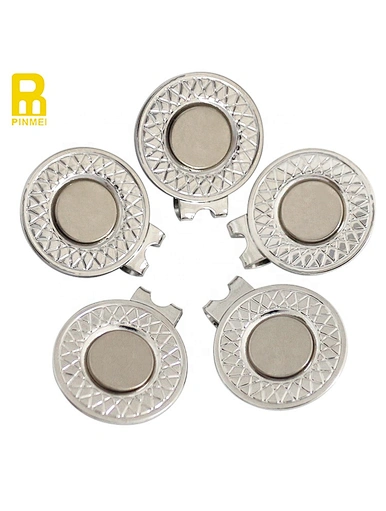 Custom hat clips are personalized accessories that attach to the brim of your hat. They can be customized with your initials, name, or even a logo. These hat clips securely hold your ball marker, adding a unique touch to your golf gear.