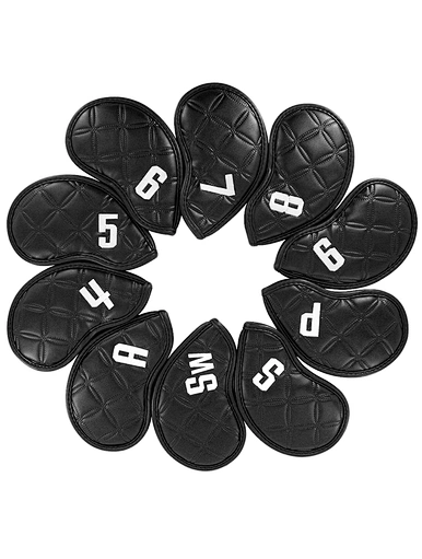 Golf club iron head covers are essential accessories for protecting the heads of golf clubs. These covers are typically made from durable materials such as neoprene or leather, providing a snug fit and preventing scratches and dings.
