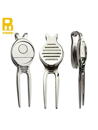 An engraved divot tool is a personalized accessory used to repair divots on the golf course. It typically features a unique design or inscription, such as the golfer's name or a special message.