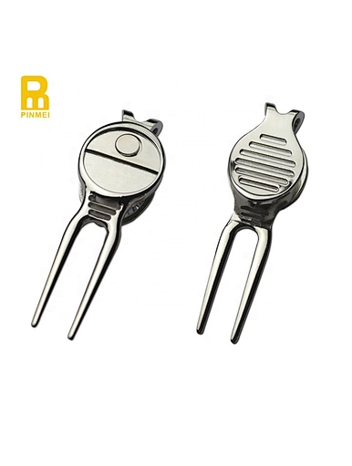 The personalized divot tool is a unique and customized accessory used in golf to repair divots on the green. It is made of high-quality metal and can be engraved with the golfer's name or initials.