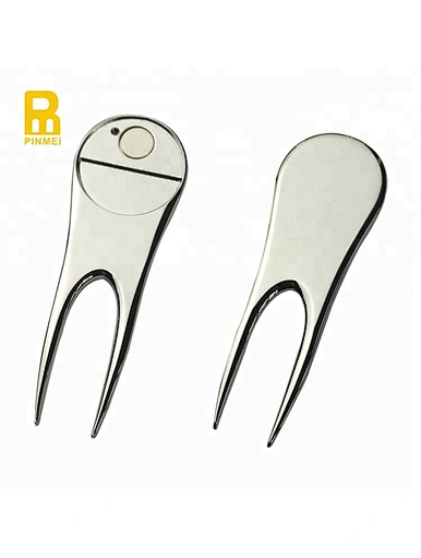 A personalized divot tool is a customized accessory used to repair divots on the golf course. It typically features a unique design or engraving, such as the golfer's initials or a logo.