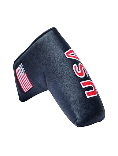 The blade magnetic putter cover is a sleek and functional accessory for golfers. It is a cover specifically designed to protect and secure a blade-style putter. The cover features a magnetic closure, ensuring a snug fit and easy access.