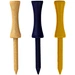 Bamboo tees are a sustainable and durable alternative to traditional plastic tees. Made from renewable bamboo, these tees offer excellent stability and minimize friction for optimal ball flight.