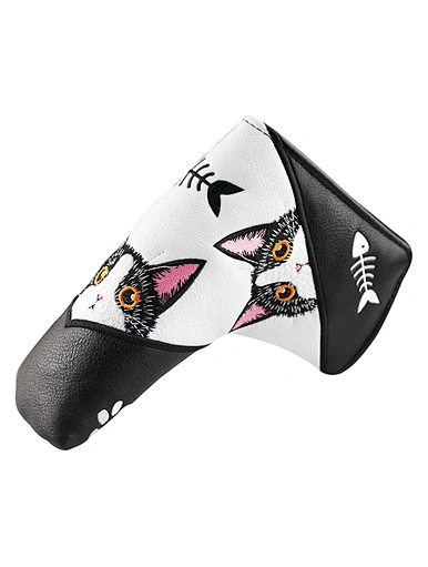 The funny blade putter cover adds a touch of humor to your golf game. Made with vibrant colors and a quirky design, it brings a smile to your face every time you reach for your putter.