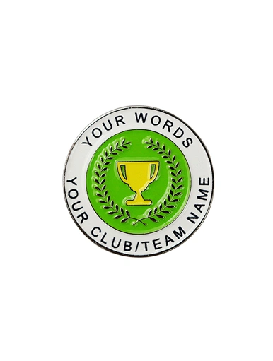 Custom metal ball markers are personalized accessories used to mark a golfer's ball on the green. These markers are made from high-quality metal materials, such as stainless steel or brass, and can be customized with initials, logos, or designs.