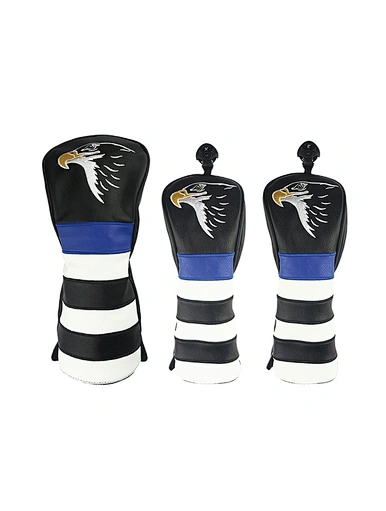 The leather driver headcover combines style and functionality. Made from genuine leather, it offers a luxurious and timeless look. The durable construction provides excellent protection for your driver head, shielding it from scratches and impacts.