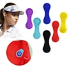 The golf marker hat clip is a convenient accessory that attaches to your hat or visor. It securely holds your ball marker, ensuring easy access during your game. Made from durable materials, it is built to withstand the rigors of the golf course.