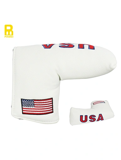 The blade putter headcover features a magnetic closure for easy and secure storage. It is designed to fit snugly over the putter head, providing protection against scratches and dings.