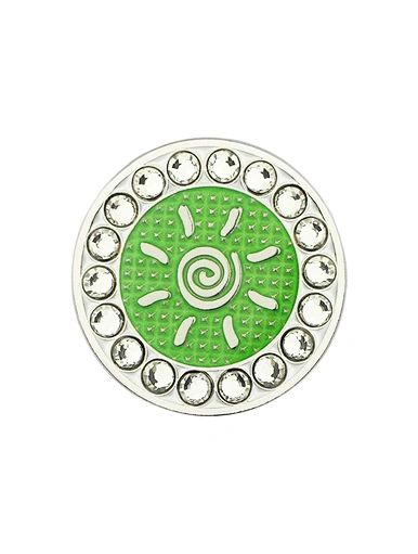 Golf ball markers for the green are essential tools used to mark the position of a golfer's ball on the putting surface. These markers are typically small, flat discs made of plastic or metal.