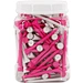 White golf tees are a popular choice among golfers. Made from durable materials, they provide stability and support for consistent ball placement. Their bright white color stands out on the green, making them easy to spot.