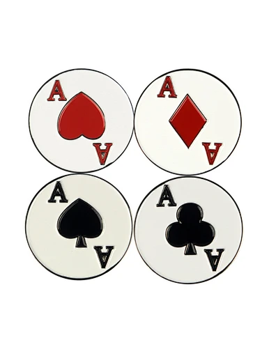 Custom golf markers are small, personalized accessories used to mark a golfer's ball on the green. These markers are typically made from high-quality materials such as metal or enamel, and can be customized with initials, logos, or designs.