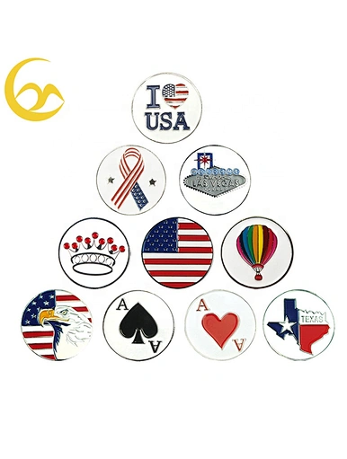 Cool ball markers are trendy accessories used in golf to mark a player's ball on the green. These markers come in unique designs, such as mini replicas of famous landmarks or funky shapes like animals or sports equipment.