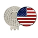 The personalized magnetic golf ball marker hat clip is a stylish and practical accessory for golfers. It features a magnetic clip that securely attaches to a hat or visor, keeping the ball marker easily accessible.