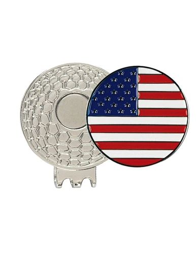 The personalized magnetic golf ball marker hat clip is a stylish and practical accessory for golfers. It features a magnetic clip that securely attaches to a hat or visor, keeping the ball marker easily accessible.