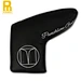 The magnetic blade putter cover is a convenient accessory for golfers. With its magnetic closure, it securely protects the putter head from scratches and dings.