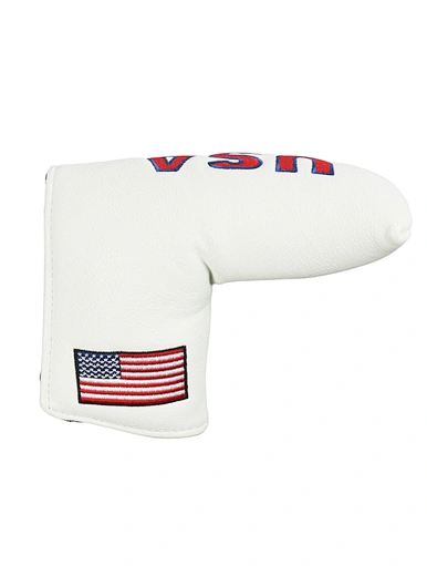 The custom blade putter cover is a personalized accessory that adds a unique touch to your golf gear. Made with high-quality materials, it offers excellent protection for your putter head.