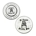 Poker chips golf ball markers are versatile and eye-catching accessories for golfers. These round chips, resembling traditional poker chips, are used to mark the position of a golfer's ball on the green.