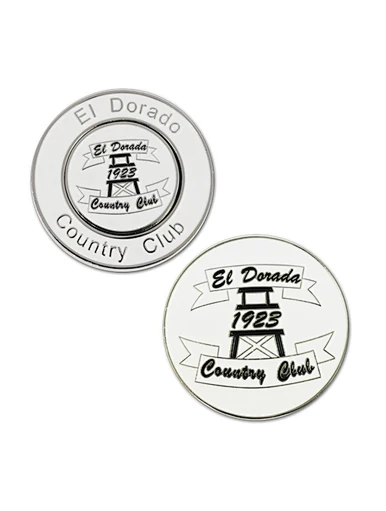 Poker chips golf ball markers are versatile and eye-catching accessories for golfers. These round chips, resembling traditional poker chips, are used to mark the position of a golfer's ball on the green.