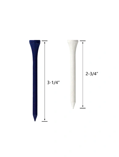 Wooden tees are a classic choice for golfers. Crafted from premium hardwood, these tees offer durability and stability. With their smooth finish and precise design, they ensure consistent tee height and enhance accuracy.