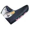 Embroidered golf head covers are decorative and functional accessories for golf clubs. These covers are adorned with intricate embroidery designs, adding a touch of elegance and personalization to the golfer's bag.