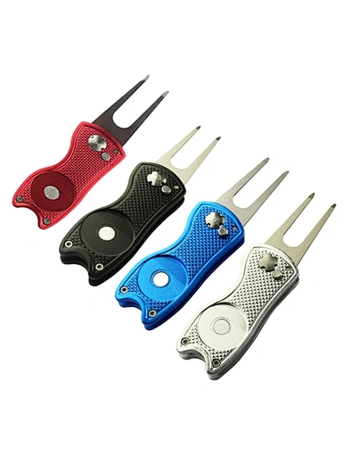 The best divot tool and ball marker is a versatile and practical accessory for golfers. It combines a durable divot repair tool that effortlessly fixes ball marks on the green, with a reliable ball marker that securely marks the golfer's ball position.