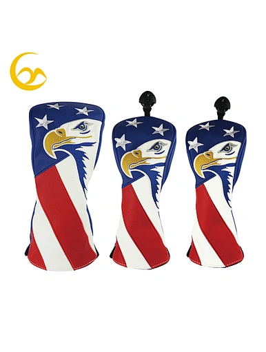 The dog golf head covers are a delightful and playful accessory for golfers who love their furry friends. These head covers feature adorable dog designs, adding a touch of charm to your golf bag.