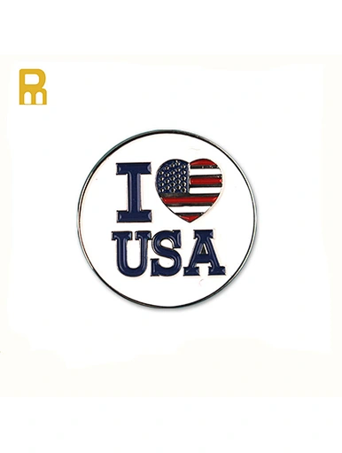 Logo ball markers are small, round accessories used in golf to mark the position of a player's ball on the green. These markers can be customized with a company or team logo, adding a personalized touch to the game.
