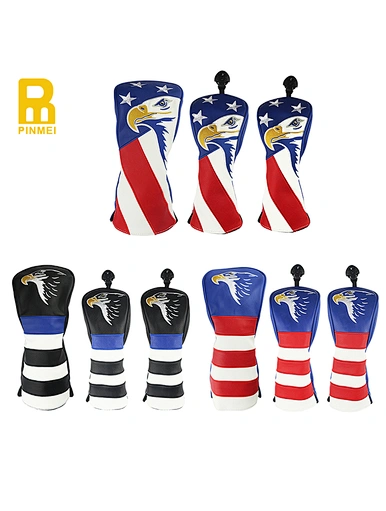 Pet golf head covers are adorable and playful accessories designed to protect the heads of golf clubs. These covers are shaped like animals, such as dogs, cats, or birds, and are made from soft and plush materials.