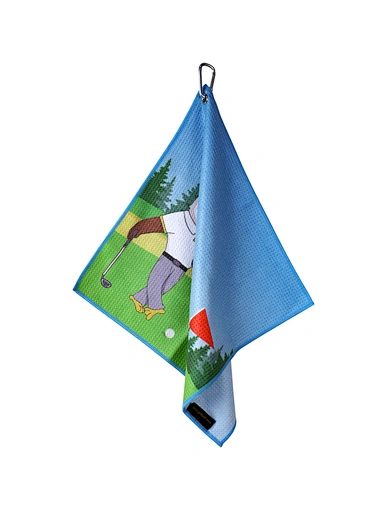 The embroidered golf towels are a stylish and functional addition to any golfer's gear. Made from premium materials, these towels feature intricate embroidery designs that add a touch of elegance.