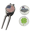 The custom divot tool with ball marker is a personalized and practical accessory for golfers. Made with high-quality materials, it features a divot repair tool and a detachable ball marker. Customize it with your name or logo for a unique touch.