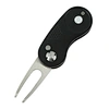 Retail Aluminium Automatic Retractable Golf Divot Tool Colorful Cheap Foldable Divot Repair Tool Custom Logo Golf Folk