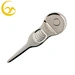 The golf divot repair tool and ball marker is a versatile accessory for golfers. It effortlessly fixes divots on the green and doubles as a convenient ball marker. Its compact design and durable construction make it a must-have tool for any golfer.
