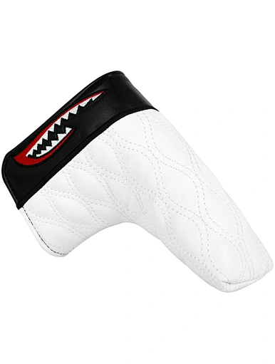 The Scotty Cameron blade putter cover is a sleek and stylish accessory designed to protect your valuable putter. Made from high-quality materials, it features a classic black design with the iconic Scotty Cameron logo.