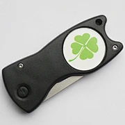 The custom golf divot tool and ball marker is a personalized and versatile accessory for golfers. Made with durable materials, it features a divot repair tool and a detachable ball marker.
