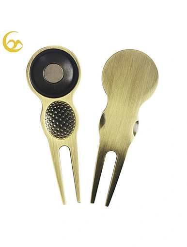 The custom golf marker divot tool is a personalized accessory for golfers. It allows golfers to customize their divot tool with their own design or logo, adding a unique touch to their equipment.