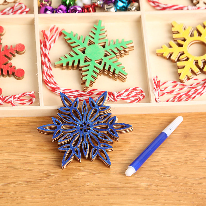 Christmas Tree Manual Creativity Diy Wooden Crafts Pendant Home Decoration