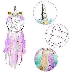 Dream Catcher Feather Pendant Wall Hanging for Car Home Girls Kids