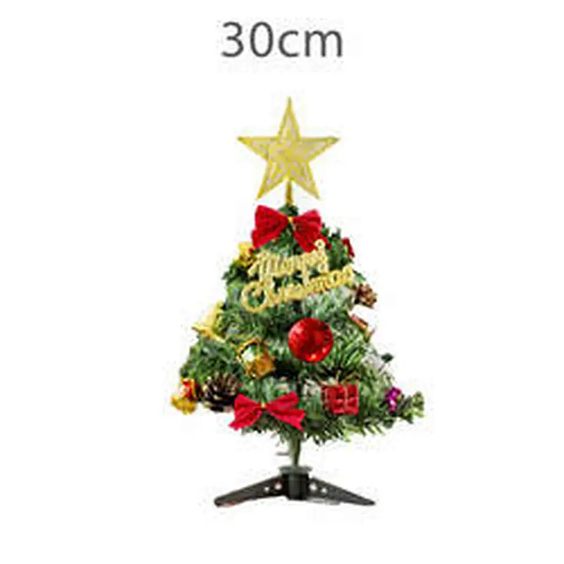 Hot-selling 30cm Green Pvc Artificial Tree Window Desktop Decoration Ornaments Mini Christmas Tree
