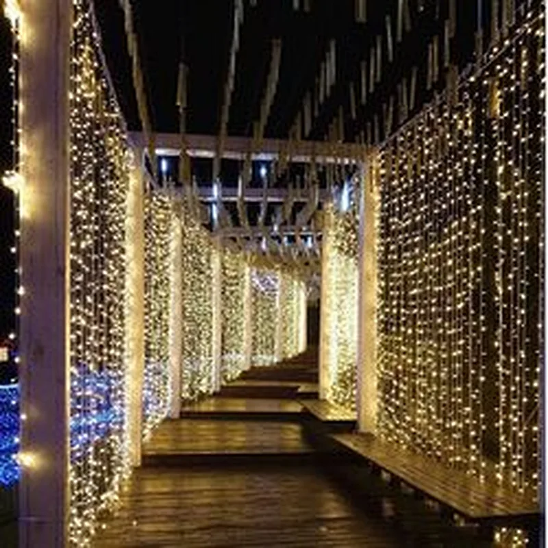 LED Window Curtain String Light Wedding Party Home Garden Bedroom Outdoor Indoor Wall Decorations