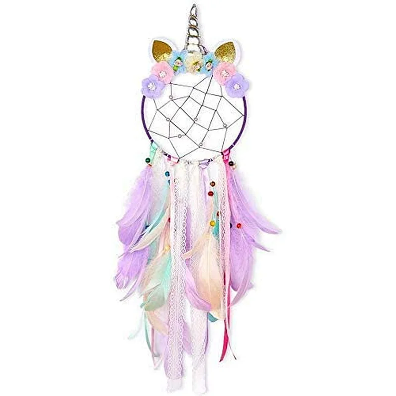 Dream Catcher Feather Pendant Wall Hanging for Car Home Girls Kids