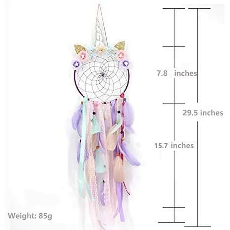 Dream Catcher Feather Pendant Wall Hanging for Car Home Girls Kids