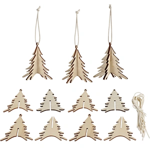 Hot Sale Custom Jurassic Christmas Wooden Decoration Gift High Quality Manufacturer Supplies