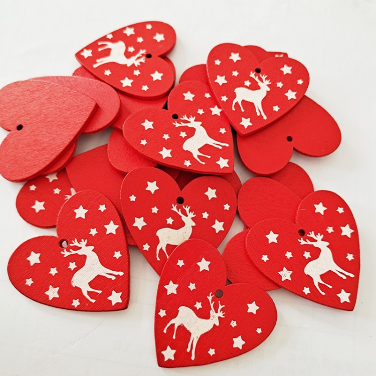 Christmas Wooden Cutout Tree Decorations Wooden Hanging Ornaments For Diy Project