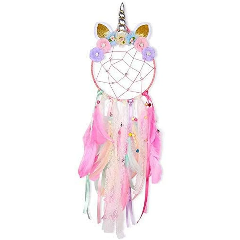 Dream Catcher Feather Pendant Wall Hanging for Car Home Girls Kids