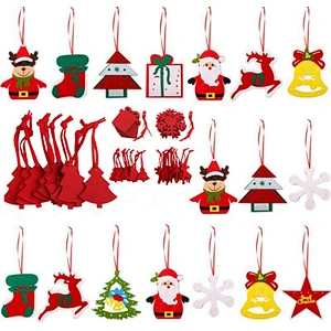 Nordic Style Christmas Snowflake Felt Pendant Felt Coasters Heat Resistant Coasters Dry Coasters Are Available To Order