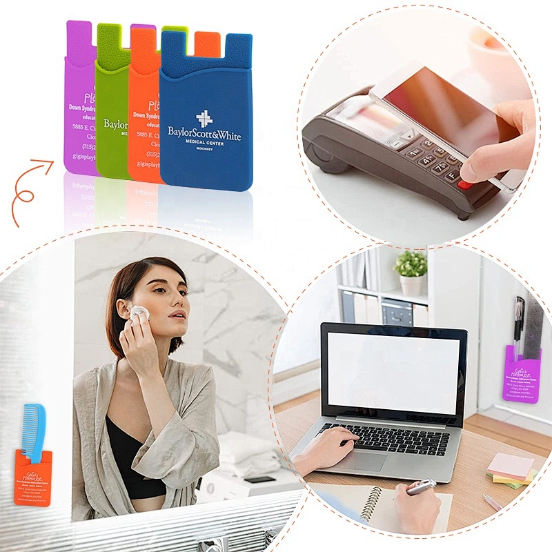 Silicone Smart Card Wallet 3m Sticky,Wallet With Cell Phone Pocket,Cell Phone Holder With Low Moq