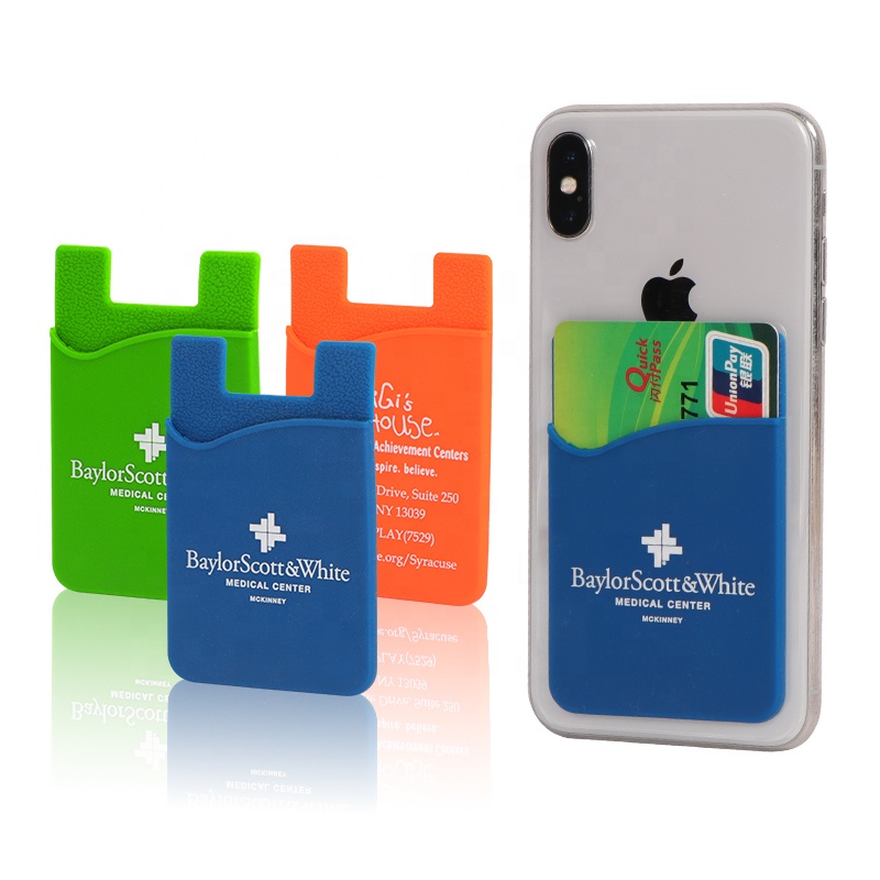 Silicone Smart Card Wallet 3m Sticky,Wallet With Cell Phone Pocket,Cell Phone Holder With Low Moq